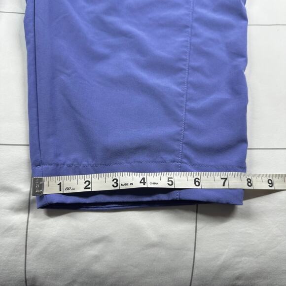 Athleta Pants Womens 18 Adonis Purple Arrival Crop Stretch Sporty Commute Travel - Picture 12 of 12